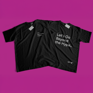 Camiseta Preta - Lets go beyond - GFT