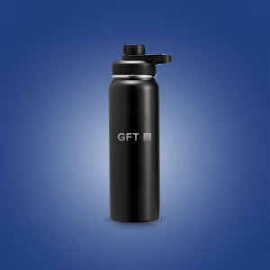 Garrafa Preta de Inox 850 ml - GFT