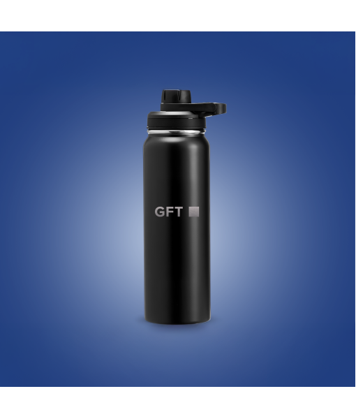 Garrafa Preta de Inox 850 ml - GFT
