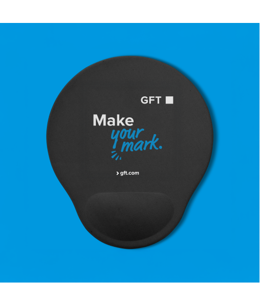 Mousepad Preto Ergonomico - GFT