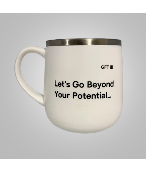 Caneca Parede Dupla 370ml Branca - GFT