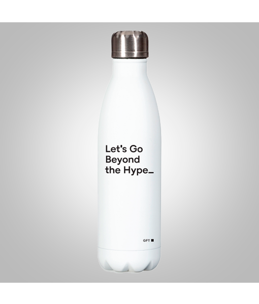 Garrafa 750 ML Inox Branca - GFT